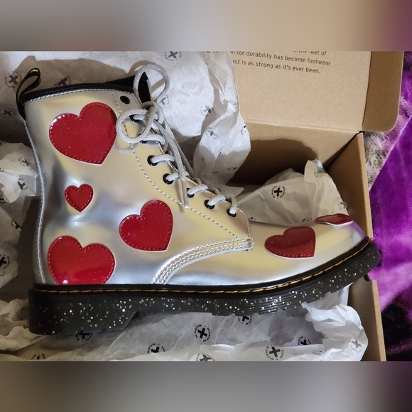 Rare Youth Sz 6 Cosmic Glitter Dr Martens - Picture 5 of 7